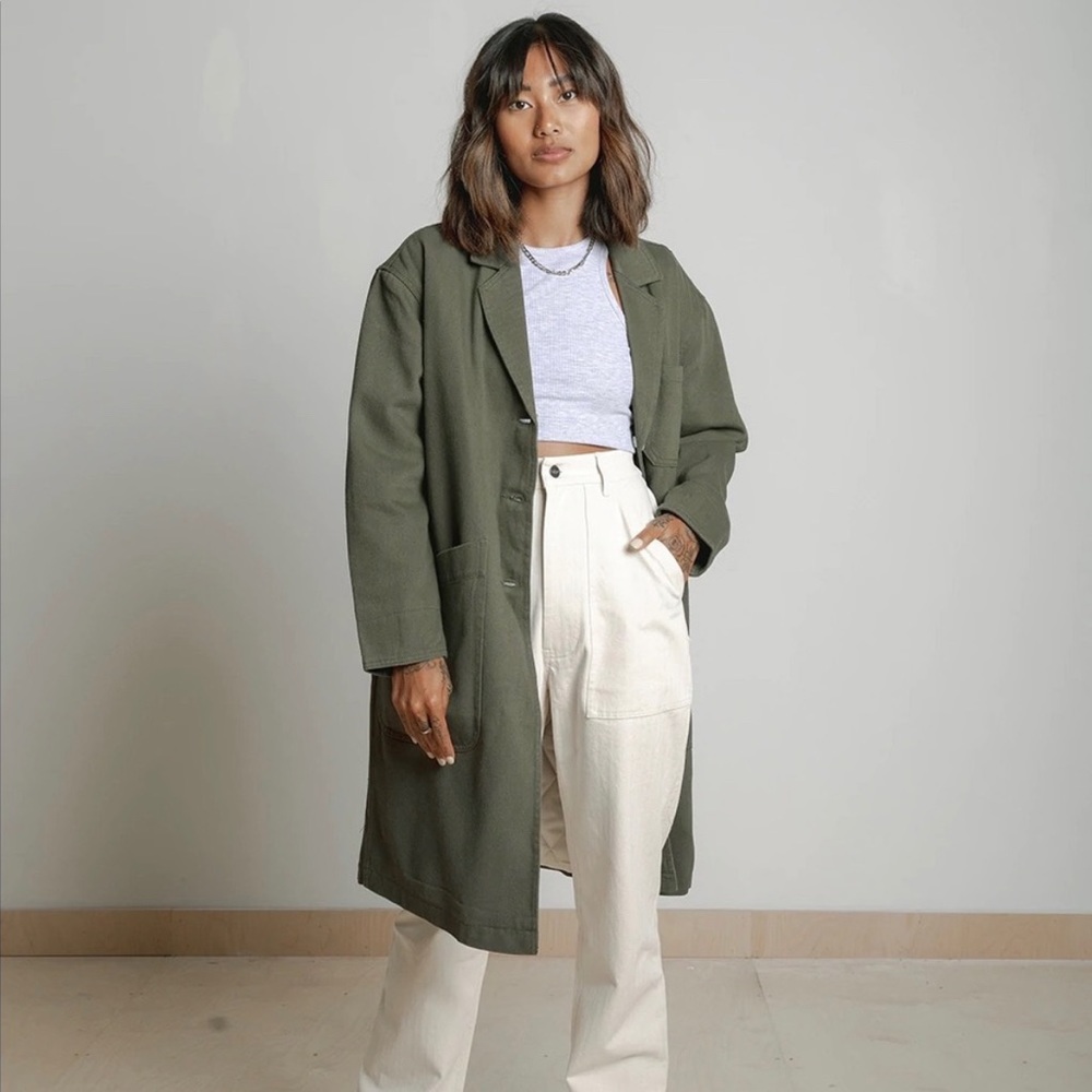 P&Co Janitor Coat - Women’s 8 - Olive